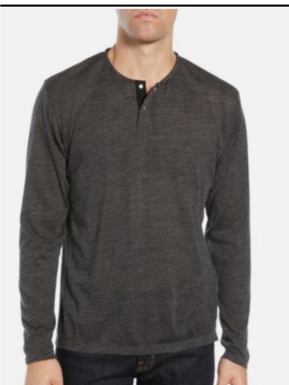 The Kooples Dark blue Long-Sleeve Henley